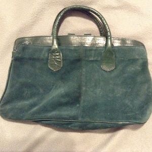 Love Green? Vintage Joseph Magnin Suede bag plus 1